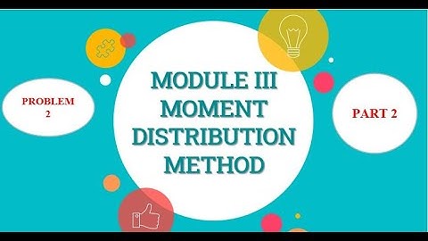 CE303 SA2 MODULE 3 MOMENT DISTRIBUTION METHOD||Analysis of continuous beam with Fixed End|Problem 2