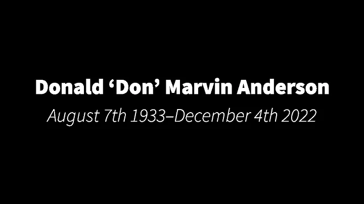 Donald 'Don' Marvin Anderson