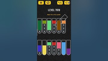 Water sort puzzle level 7019