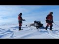 Промеряем гусеничную дорогу  (о.Врангеля)