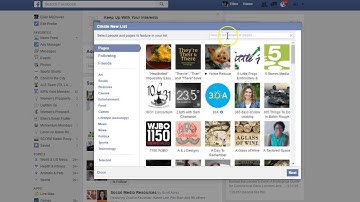 Create an INTERESTS List for Facebook