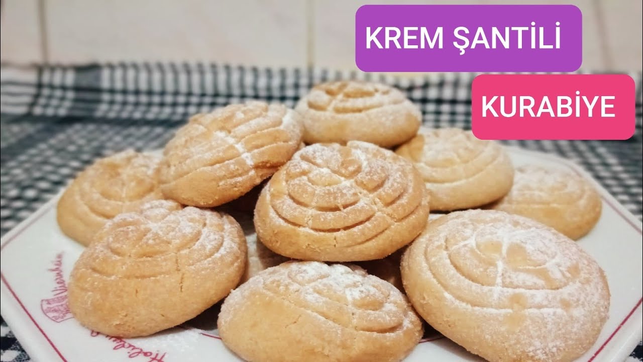 Krem Şantili Kurabiye Tarifi 3 Malzemeli Kurabiye Güley Lezzetleri