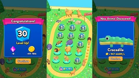 Merge Party Animals !! level 30 part 1 Gameplay Party with your favorite animals