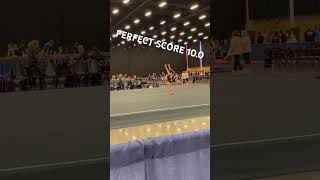 PERFECT SCORE 10.0 Floor Routine~7 Year Old Gymnast! UNBELIEVABLE! Regional Competition!