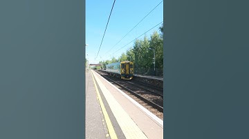 Network Rail Class 153 Test Train passing Shieldmuir Railway Station #trainspotting #networkrail