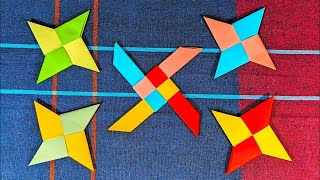 How to make Two Type of Ninja Star Shuriken Paper Origami