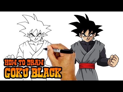 How to Draw Goku Black  Dragon Ball Super 