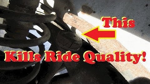 Replace Sway Bar Links and Bushings to IMPROVE RIDE QUALITY for under $50!