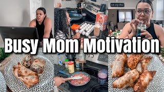 Busy Mom Motivation | Philly Cheesesteak Egg Rolls | Day in the Life as a Mom