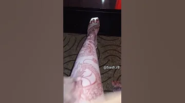 نقشات حناء فخمة وناعمة للارجل Bash R8 Shortvideo 