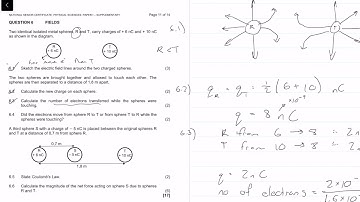 2018|Matric IEB Physics Paper 1 Supplementary Exam  |Question 6|Fields