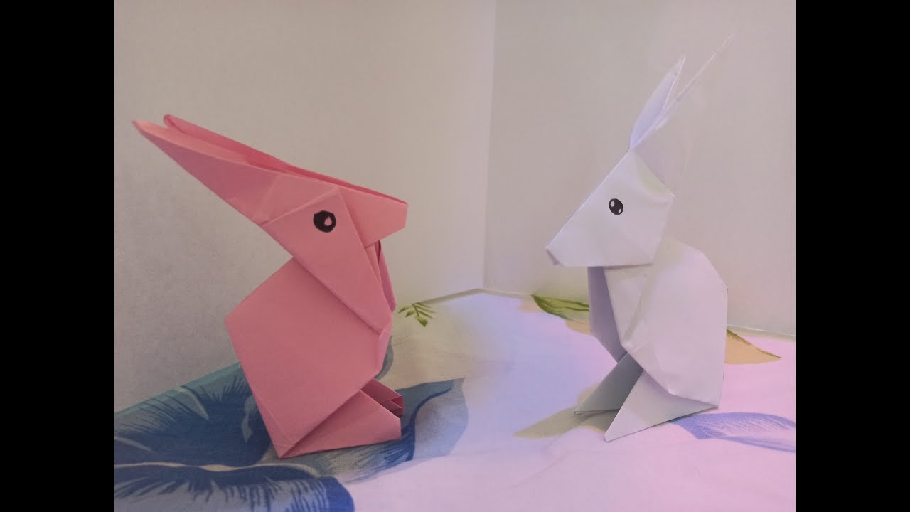 How to make rabbit origami - YouTube