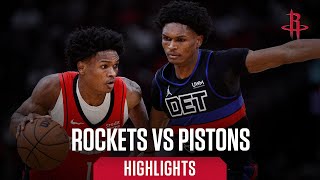 Rockets VS. Detroit Pistons Highlights | Houston Rockets