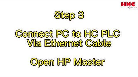 How to connect HT3000 HMI to HC PLC with demo examples