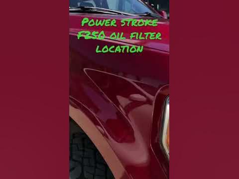 Ford F250 Oil Filter Location - Easy Oil Changes! - YouTube