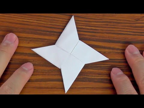 Como fazer uma Estrela Ninja (Shuriken) de Origami