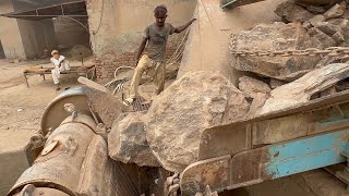 Big Rock Crusher Machine A Giant In Actionbig Rock Crushing A Powerful Process