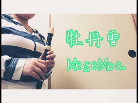 ＊牡丹雪／ソプラノリコーダーで吹いてみた【蒼依。】