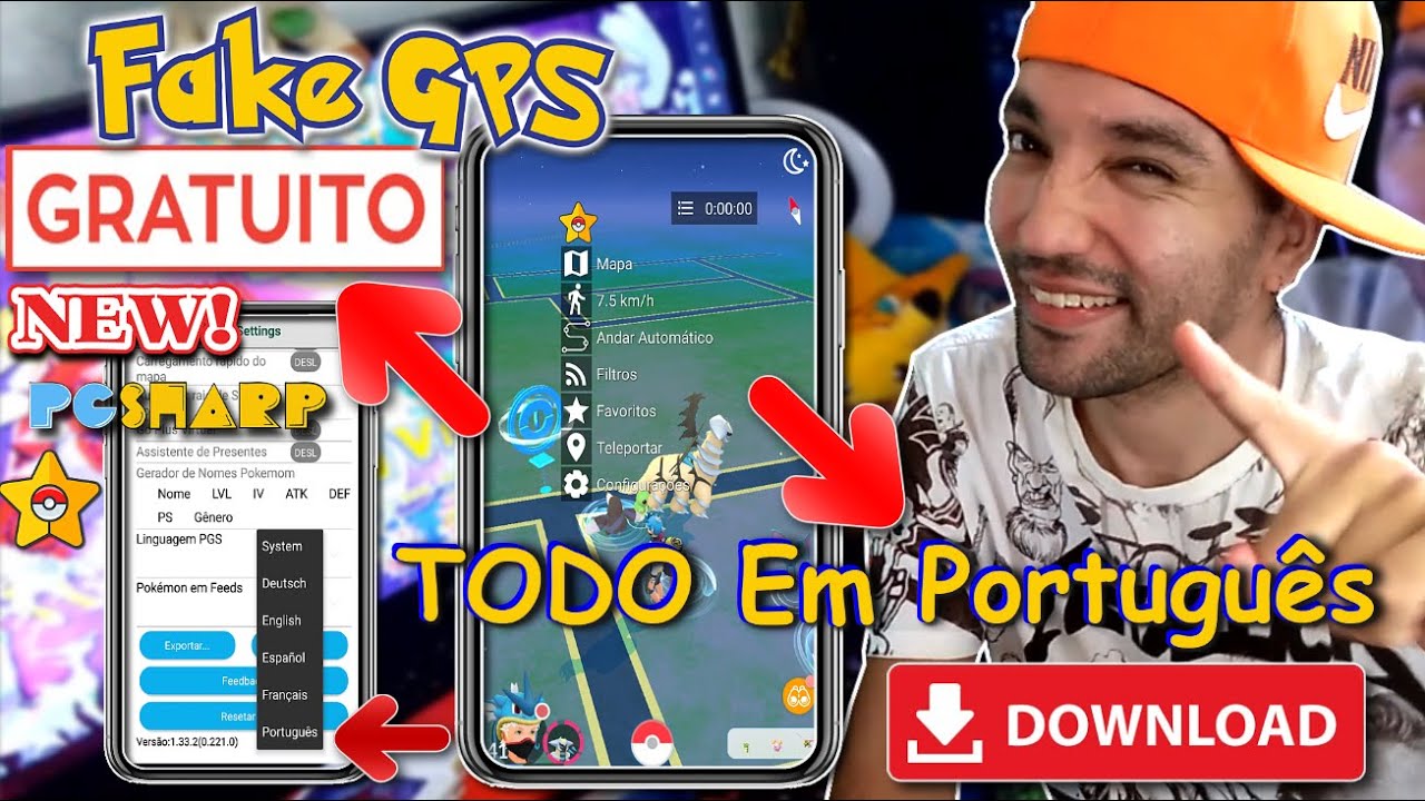 PGSHARP Nova Atualização 1.133.0 Fácil Download Hack FakeGPS JoyStick Para Pokémon  GO Para Android 