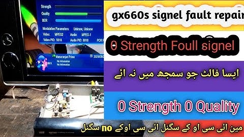 gx6605s Hw203 signal Fault no signel dish receiver repair iqbal tech tv