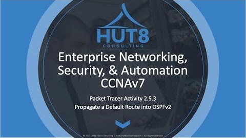 CCNAv7 - Enterprise Networking, Security, & Automation (ESNA) - Packet Tracer 2.5.3 (OSPFv2 Default)