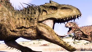 CARNIVORE AND HERBIVORE DINOSAURS BATTLE ROYALE IN DESERT - Jurassic World Evolution 2 by DINO HUNTER 720 views 3 days ago 55 minutes