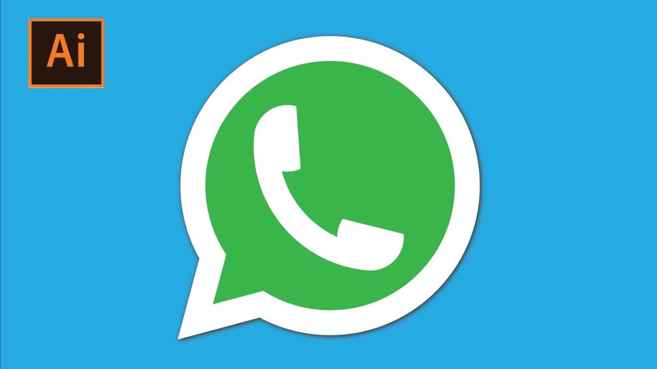 WhatsApp Logo Design in Adobe Illustrator 