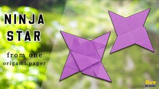Бумажная звезда ниндзя (сюрикен) | Как сделать оригами ниндзя звездой