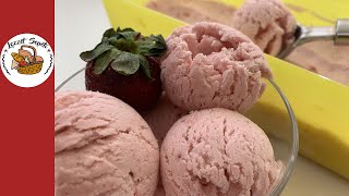 Çilekli Dondurma Nasıl Yapılır | Evde Çilekli Dondurma Tarifi