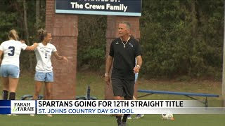 St. Johns Country Day girls soccer team looks to stretch title streak to 12 years