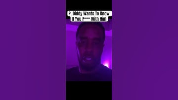 P. Diddy Wants To Know If You F*** With Him #pdiddy #diddy #meekmill #nodiddy #seancombs #shorts
