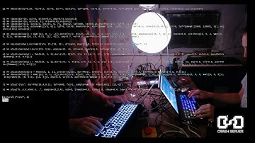 Post mayhem livecoding improvised session in the CrashCave - No1