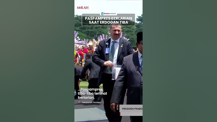 Detik detik Paspampres Berlarian saat Presiden Erdogan Tiba di Istana Bogor, Rapikan Karpet Biru