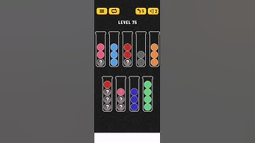 Ball sort puzzle. Level 75.