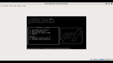 Setup pfSense on VirtualBox