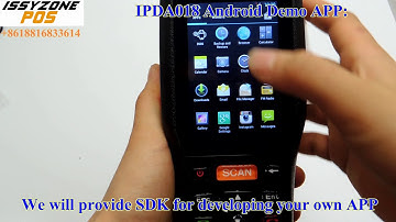 IPDA015 PDA Android 6.0 With Thermal Printer 58mm Receipt Printer Barcode Scanner