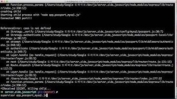 Server Side JavaScript - CRUD + Auth : mysql 3 (Auth config)