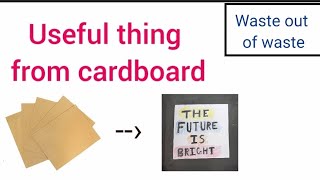 Useful things from waste cardboard 😱😵🤯😱 ll waste out of best idea from waste cardboard ll #craft