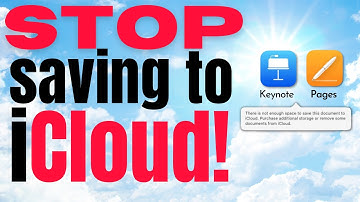 How to STOP saving Pages and Keynote Documents to iCloud!