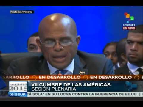 Cumbre de las Américas: Michel Martelly (Haití) da apoyo a Venezuela