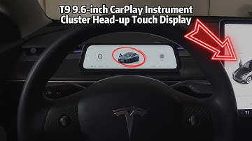 2025 Model Y 9.6-inch CarPlay Instrument Cluster Head-up Touch Display #tesla #teslamodely