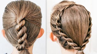 2 lovely twist braid hairstyles! Easy hairstyles!