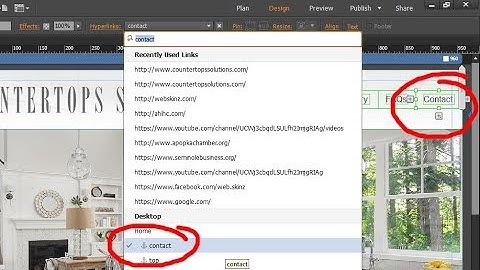 Adobe Muse - Edit a navigation Menu