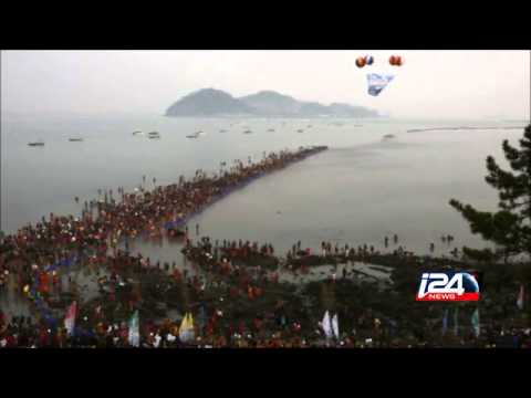 South Korea's sea parting