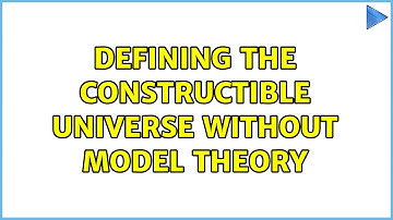 Defining the constructible universe without model theory (3 Solutions!!)
