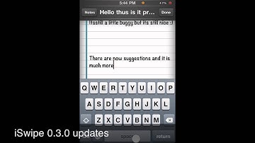 iSwipe 0.3.0 Update