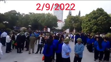 toàn cảnh ngày hội 2/9/2022, rất đông vui tại công viên Hoàng Văn thụ thành phố lạng Sơn