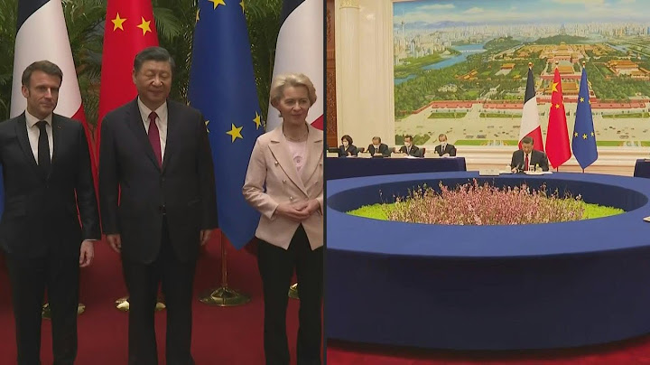 China's Xi holds trilateral with Macron and von der Leyen in Beijing | AFP
