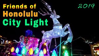 Friends of Honolulu City Lights 2019 | Hawaii Event | Parade | Oahu, Hawaii, USA 🌴 Hawaii 4K Event