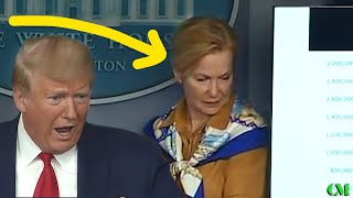 She Tries to HIDE BEHIND THE TV During Trump Presser! Here&#39;s what happened.